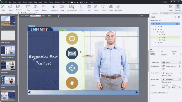 Adobe Captivate là một phần mềm biên soạn khóa học giàu tính năng cung cấp các tùy chọn, tùy chỉnh tuyệt vời và hoàn toàn phù hợp để xây dựng các khóa học tương tác phức tạp