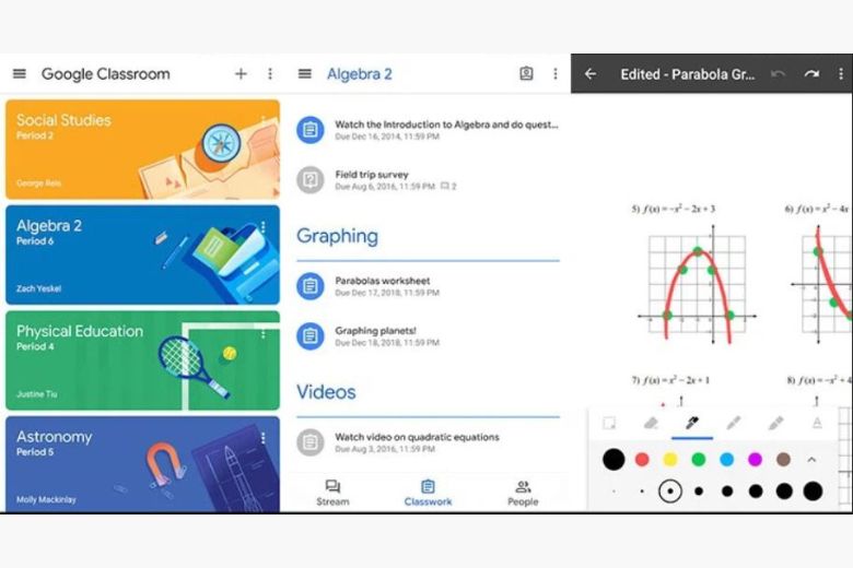 Phần mềm dạy học trực tuyến Google Classroom