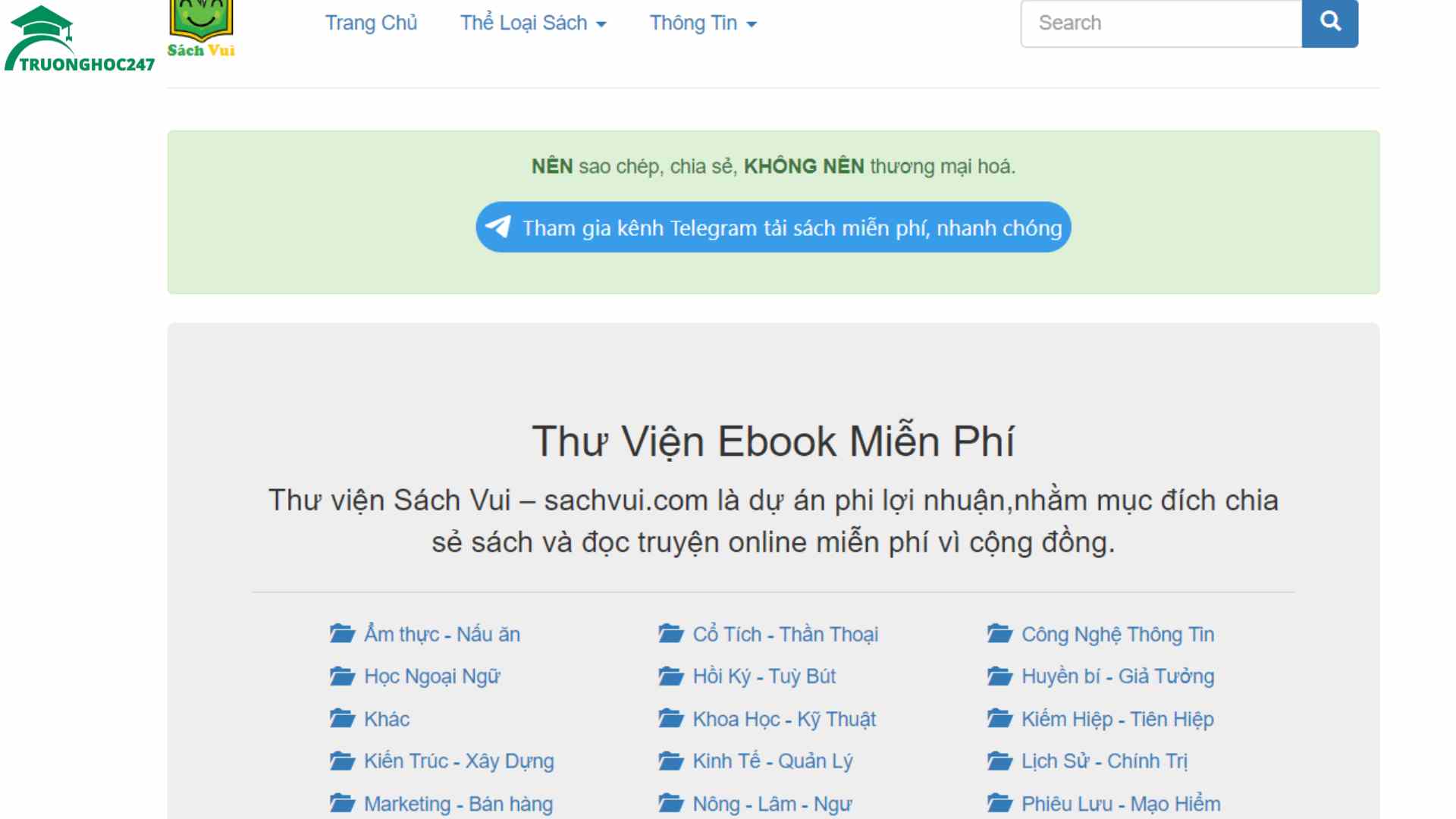 Top 20 Thư Viện Ebook Miễn Phí Hay Nhất Trong Và Ngoài Nước -  Truonghoc247.Vn